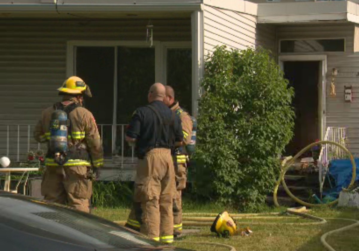 Crews found two cats that had succumbed to smoke inhalation at a fire in a southwest duplex Saturday morning.