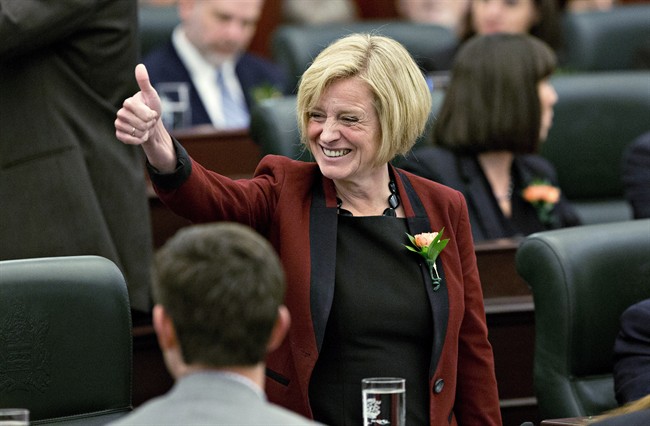Alberta throne speech Notley