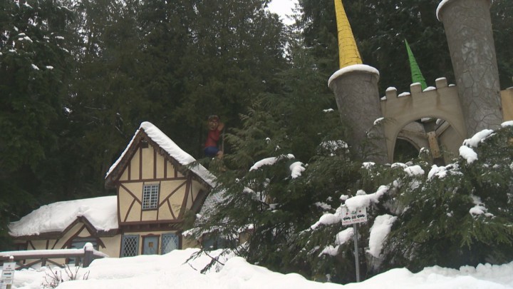 The Enchanted Forest is blanketed in snow in this photo from February 2015.