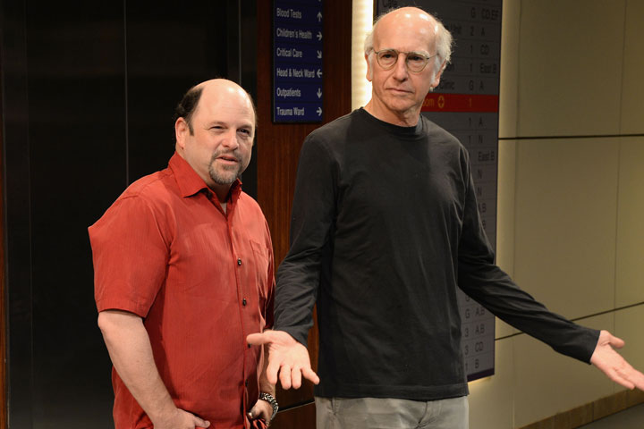 Jason Alexander and Larry David, pictured in May 2015.