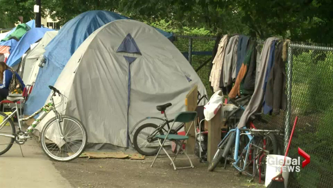 FILE - Residents of the homeless camp in Maple Ridge are worried a recent tent fire was set deliberately.