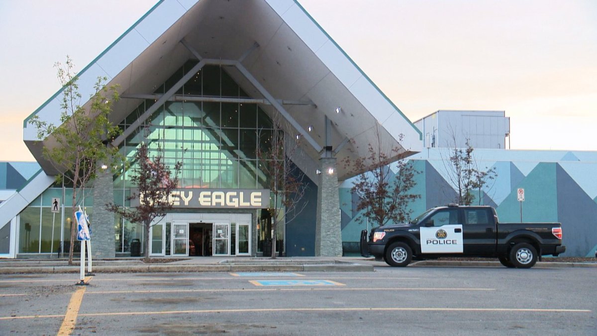 Police respond to the Grey Eagle Casino on Tuesday, June 23, 2015. 