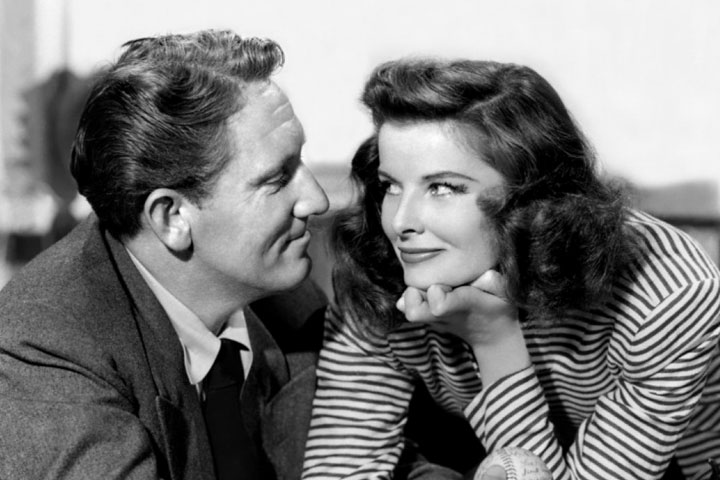 Spencer Tracy and Katharine Hepburn