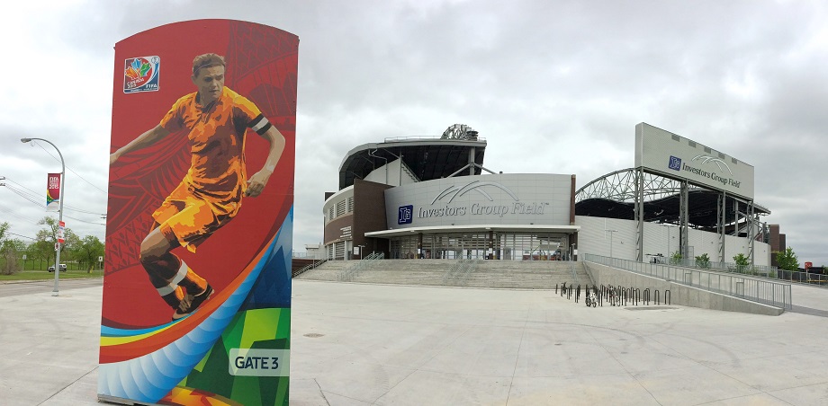 Investors Group Field in Winnipeg will host its first two FIFA Women's World Cup matches Monday.