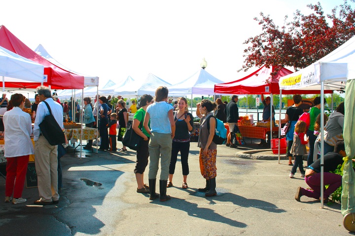 The waterfront farmer’s market in Ste-Anne-de-Bellevue.