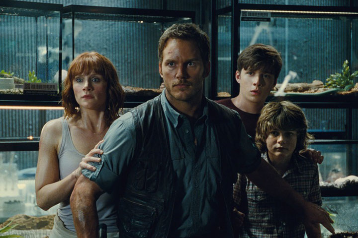 A scene from 'Jurassic World.'.