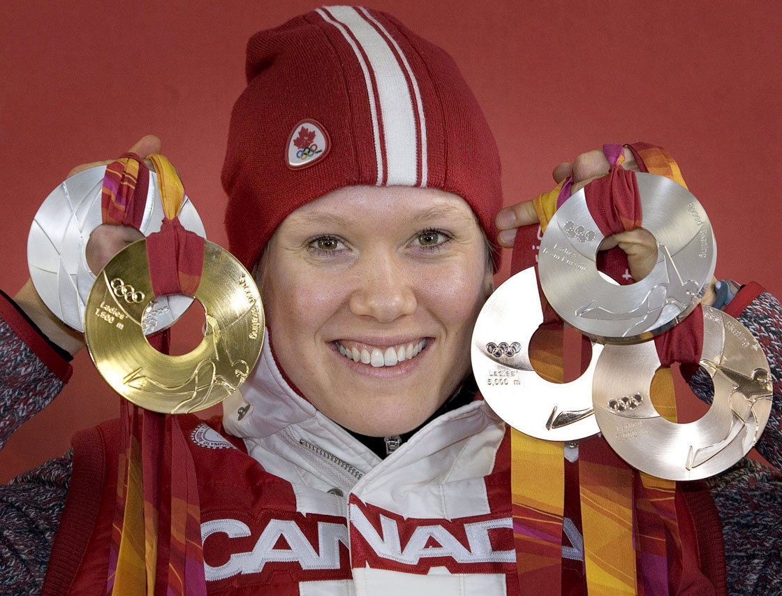Winnipeg's Cindy Klassen holds the world records for the 1,500 and 3,000 metre speedskating events in addition to her Olympic success.