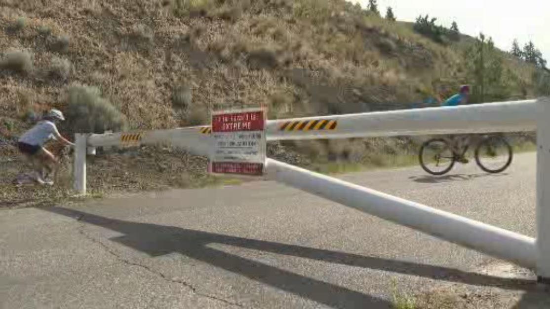 Road closures at Knox Mountain Park are not unusual as shown in this June 2015 file photo.