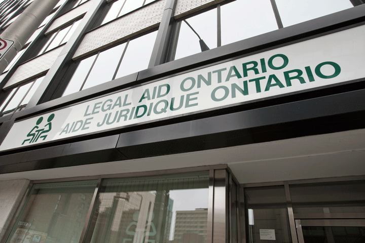 Legal Aid Ontario  office is seen in Ottawa in September 2010. 