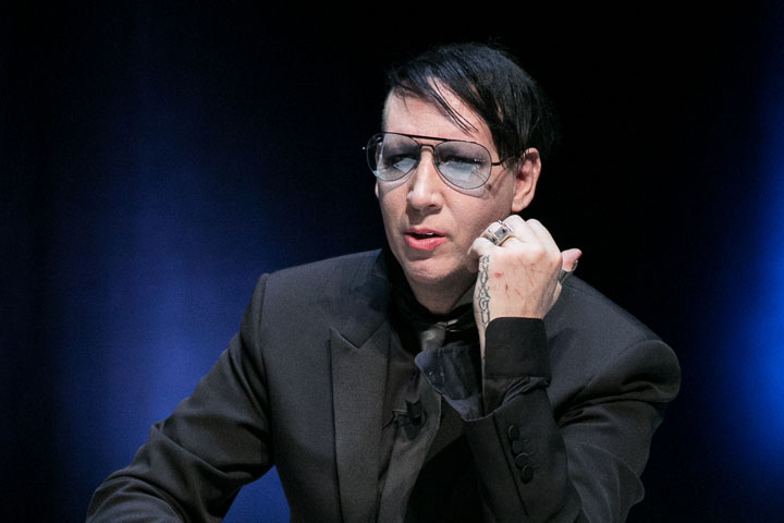 Marilyn Manson, pictured on June 22, 2015.