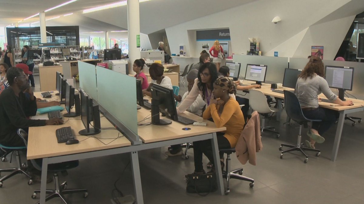 A new $21.3 million Edmonton Public Library has opened in Mill Woods, Monday, June 8, 2015. 