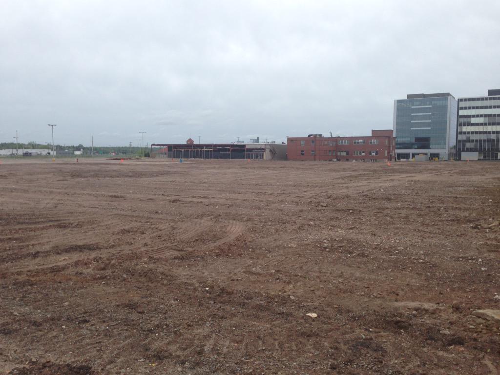 The site for the proposed downtown Moncton events centre.