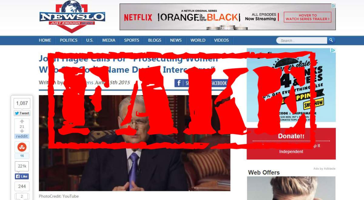 Women who say ‘oh God’ during sex should be jailed, and other fake things online this week - image