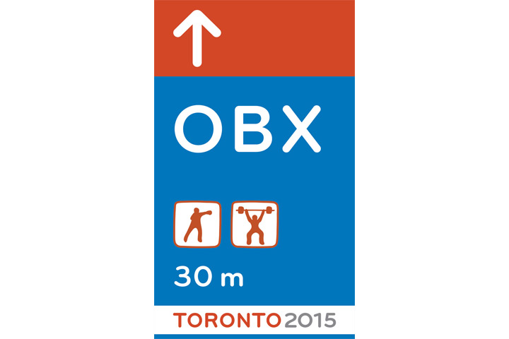 Pan Am Games sign