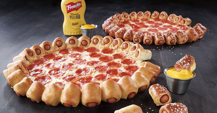 Pizza Hut's Hot Dog Bites Pizza will be available to U.S. customers starting June 18, 2015. Canadian customers got their taste of hot dog pizza way back in 2012.