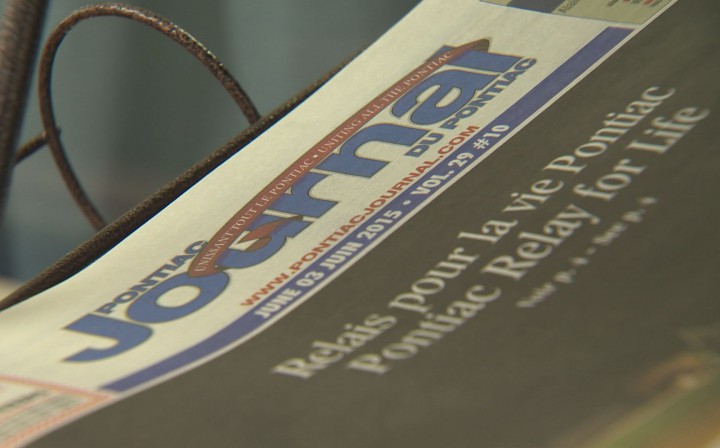 A recent edition of the Pontiac Journal.