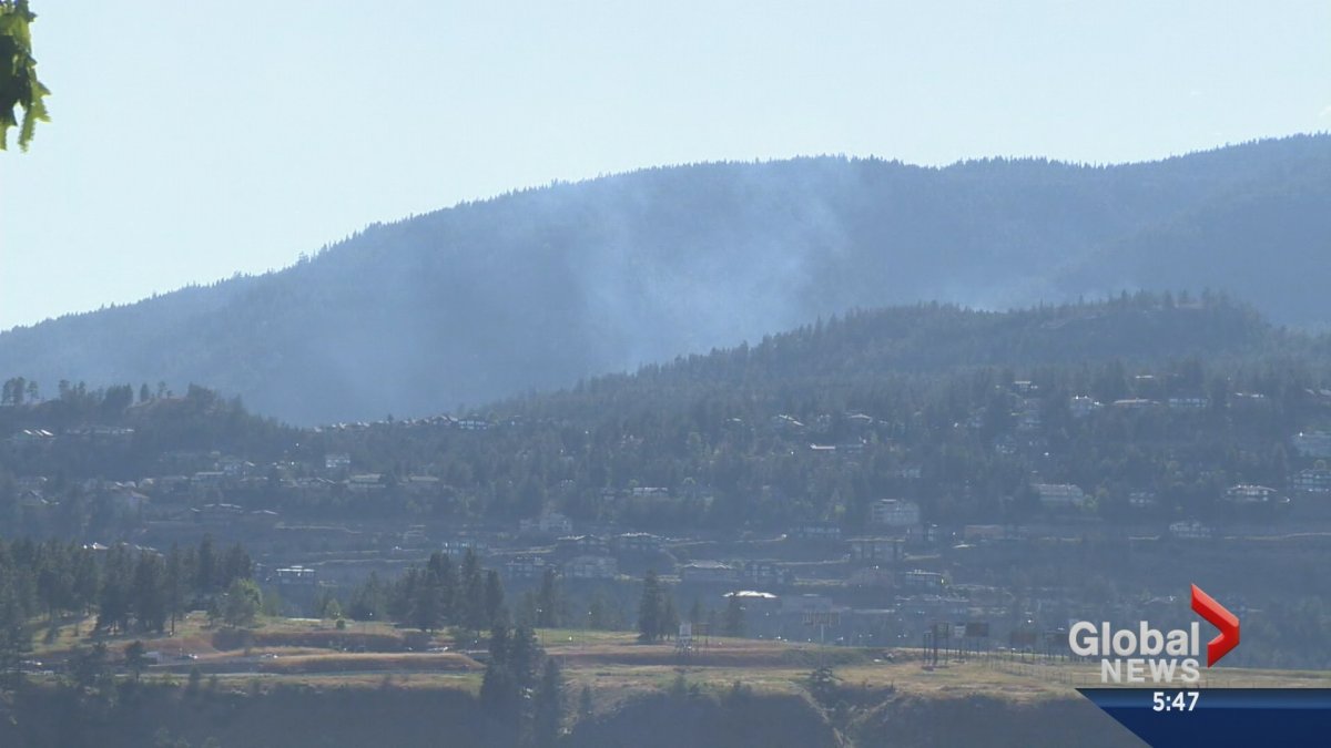 Grass fire burning in West Kelowna Okanagan Globalnews.ca