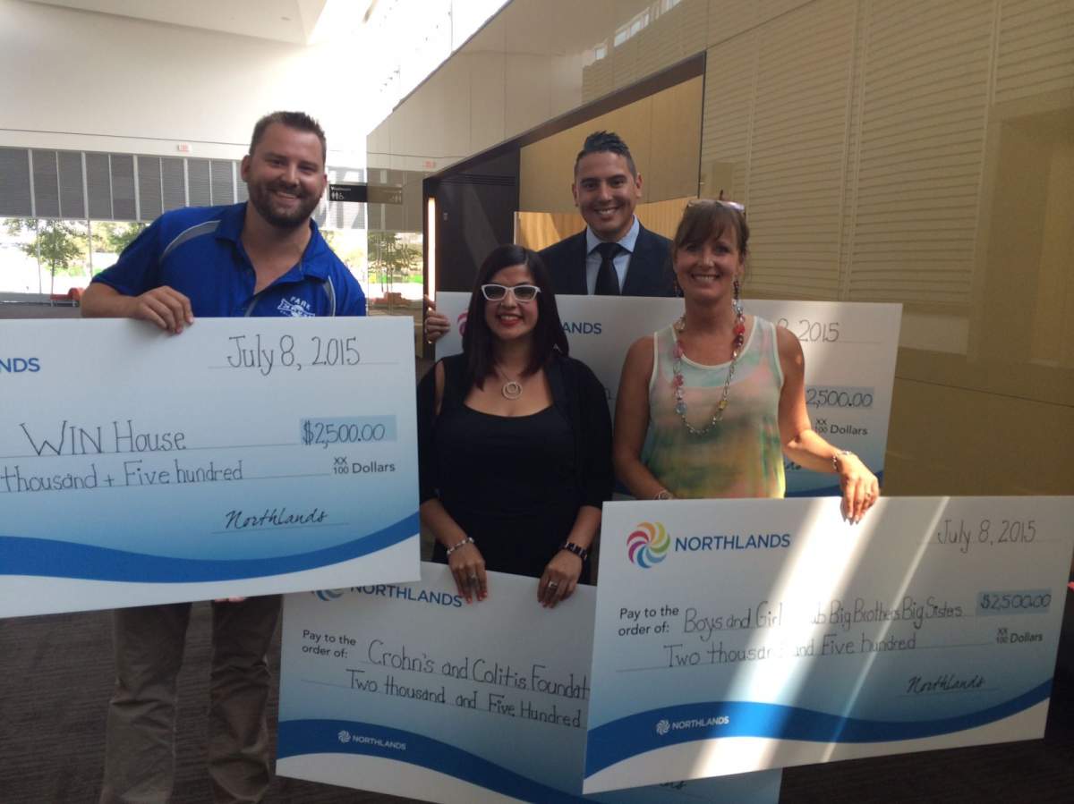 Four Local Heroes: Kyle Hazelhurst, Claire Pearen, Dan Johnstone, and Kelly Micetich.