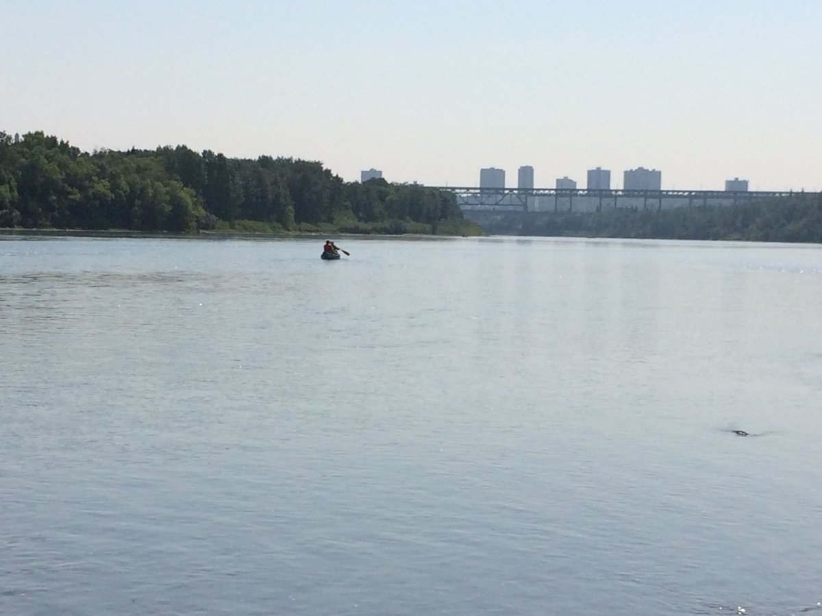 The North Saskatchewan River in Edmonton, July 9, 2015.
