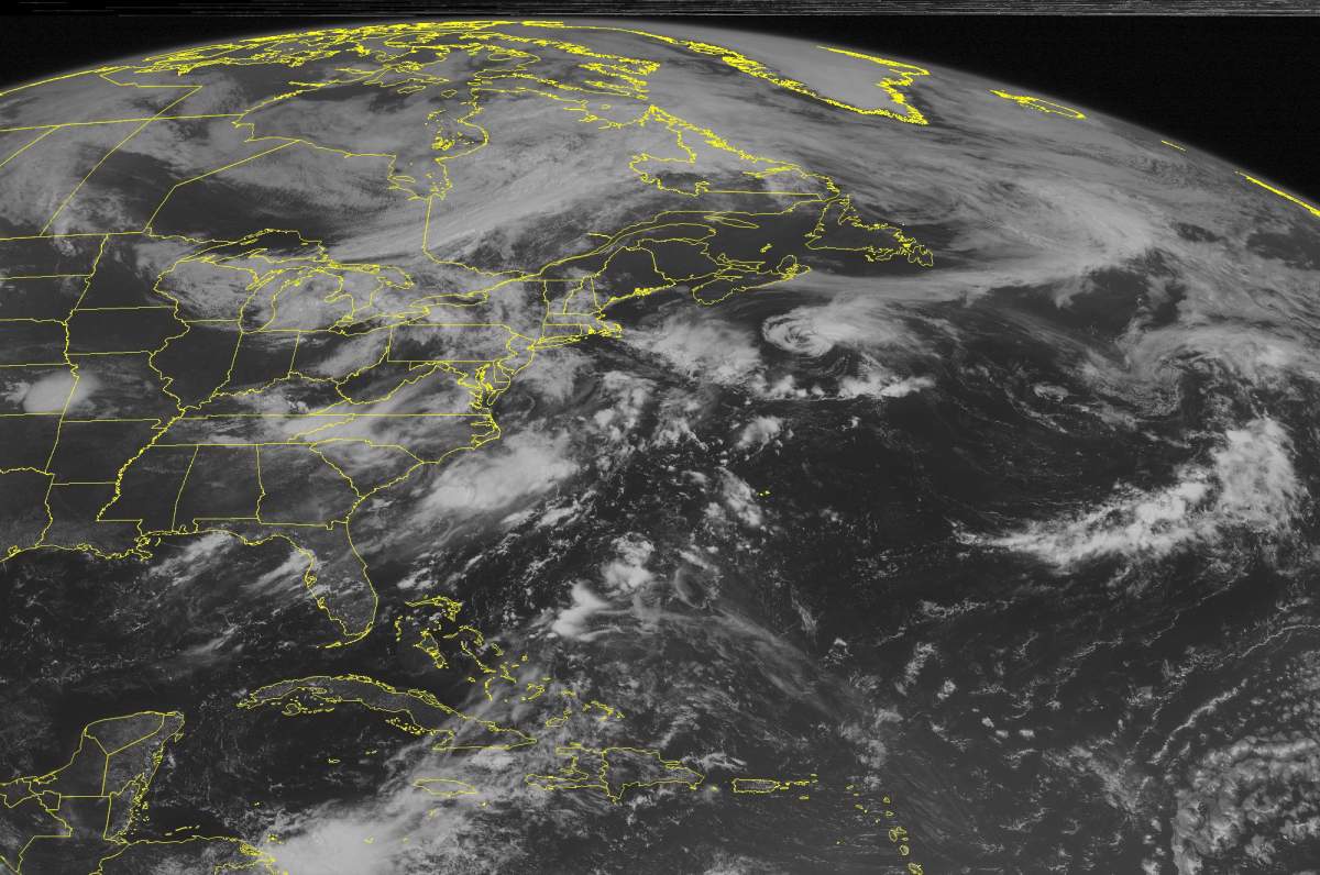 South of the Maritimes is Tropical Storm Claudette which has maximum sustained winds of 40 miles per hour. Claudette will continue to move northeastward into the northern Atlantic. 