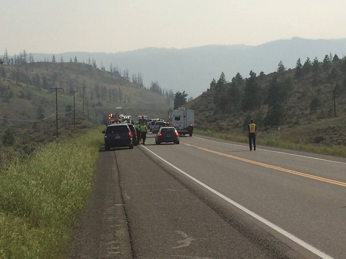 Highway 1 is closed in both directions near Cherry Creek due to a fatal accident on July 10, 2015. 