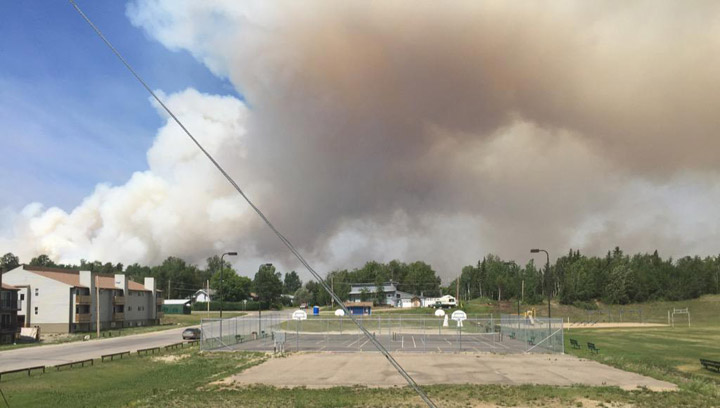 July 9: This Your Saskatchewan photo was taken by Mayor Thomas Sierzycki in La Ronge Wednesday where the fire threat remains serious.