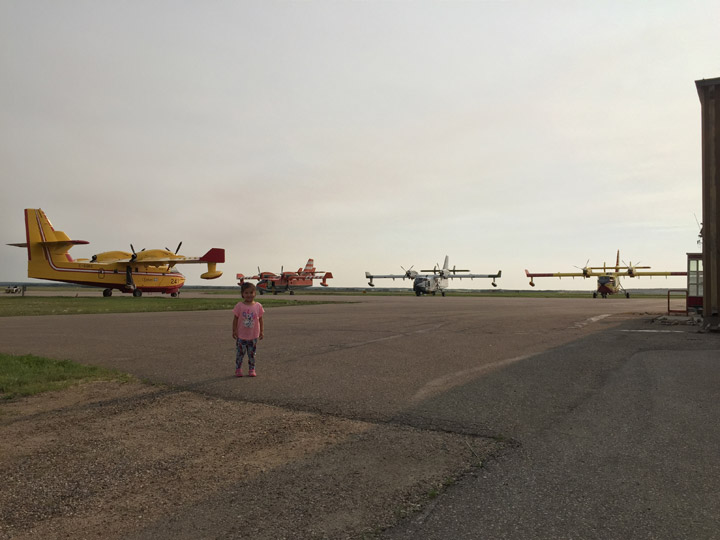 July 10: This Your Saskatchewan photo was taken by Derek Sylvestre of C1215s from Newfoundland, Saskatchewan and Quebec in Meadow Lake to help with the fire situation in the north.