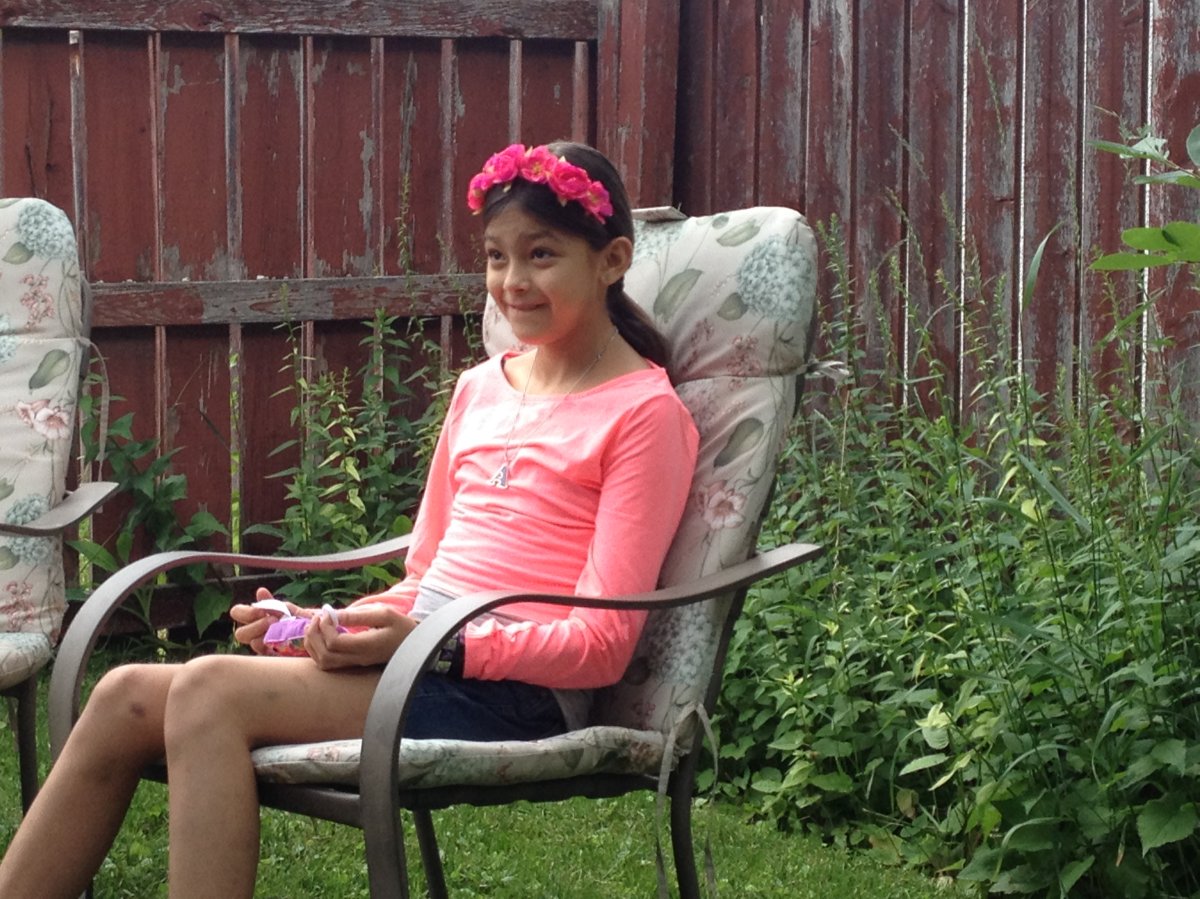 11-year-old Allexis Siebrecht returns home after life saving liver surgery in Toronto last month.