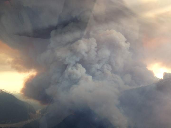 Fire rages across Boulder, B.C.