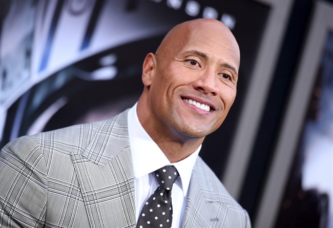 Dwayne Johnson arrives at the premiere of "San Andreas" at the TCL Chinese Theatre in Los Angeles.