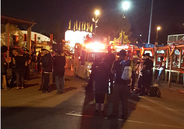 Police are investigating a stabbing on the Calgary Stampede midway early Thursday morning.