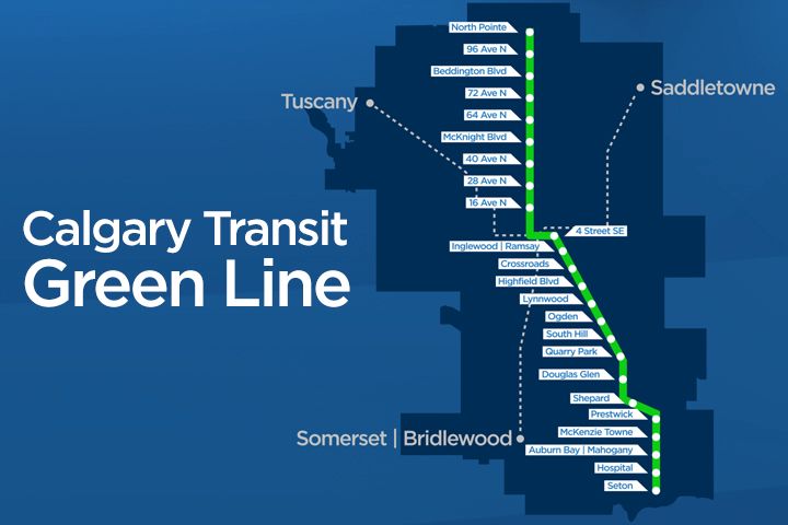 Calgary Committee Approves Final Alignment Of The Green Line LRT ...