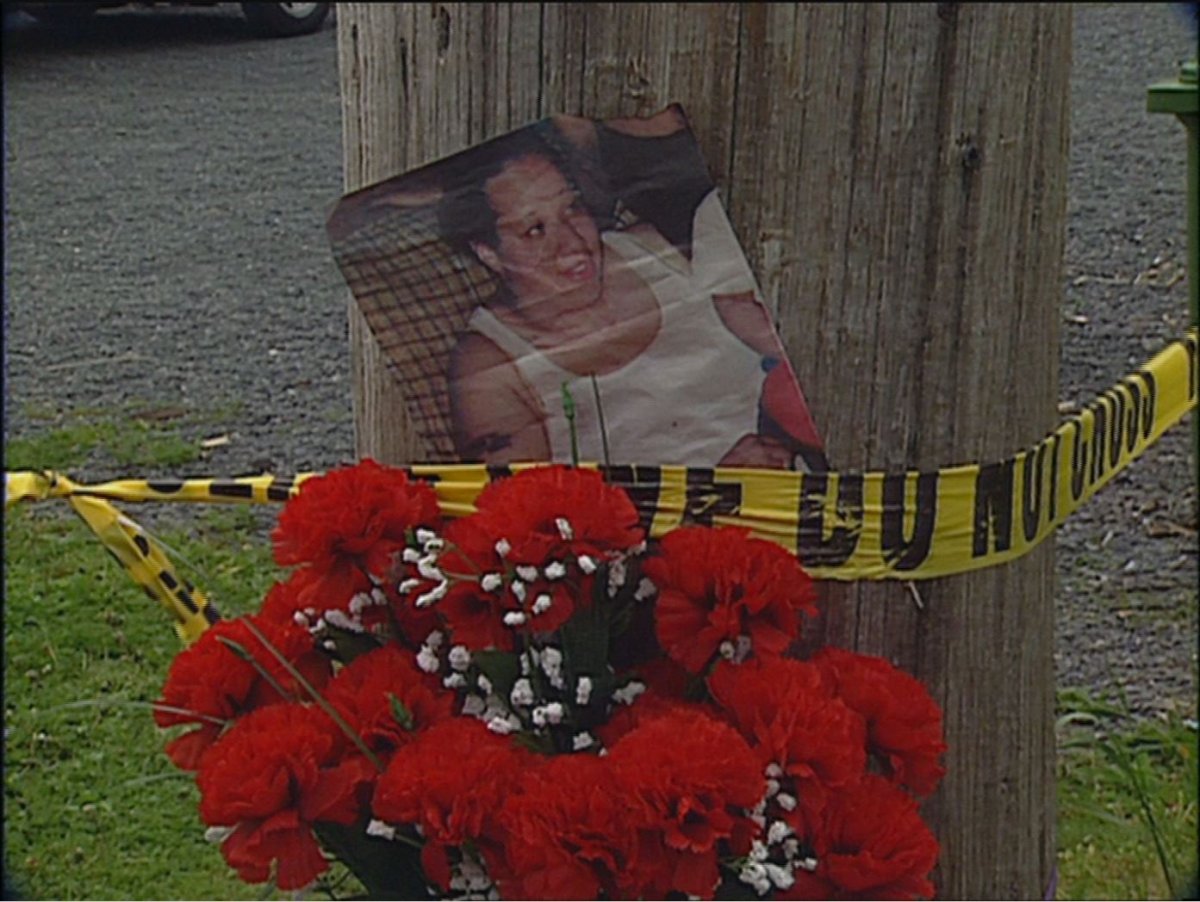 File image of a memorial outside Naomi Kidston's residence, where she was found deceased on June 7, 2005. 