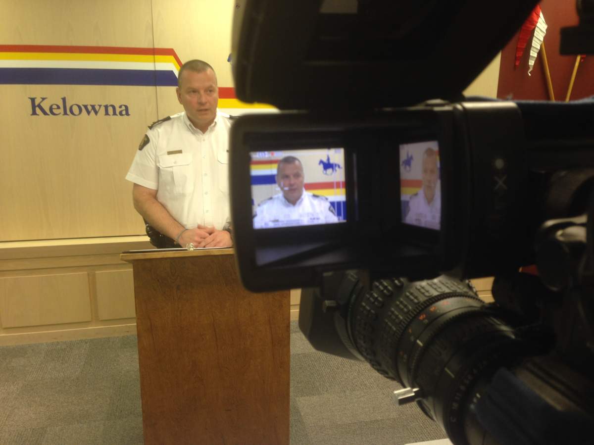 Kelowna RCMP Superintendent Nick Romanchuk.