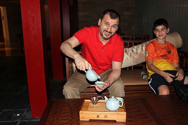 Canadian Salim Alaradi and his son, Mohamed Alaradi are shown on a family vacation in the United Arab Emirates in a 2013 family handout photo. Salim Alaradi has been held without charge in a UAE prison since last August. 