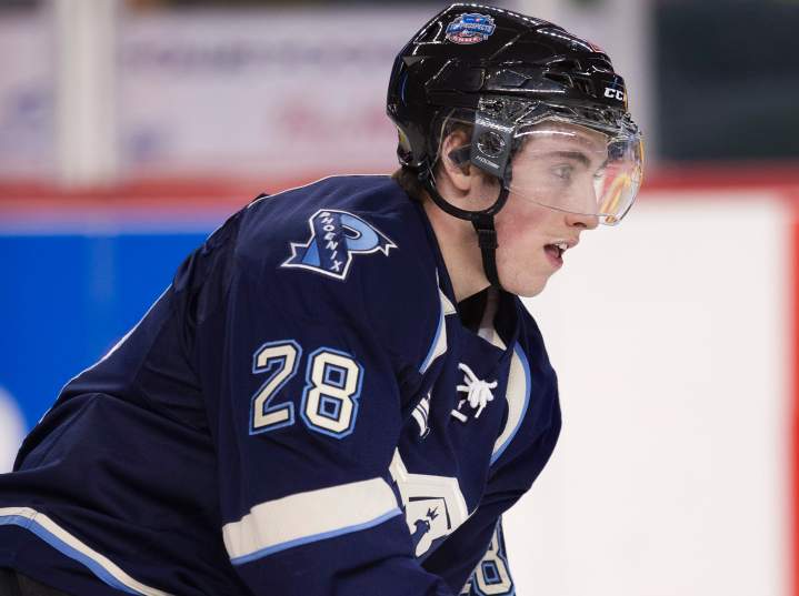 QMJHL player profile photo on Sherbrooke Phoenix's Daniel Audette during the CHL Top Prospects game in Calgary, Alberta on January 15, 2014.
