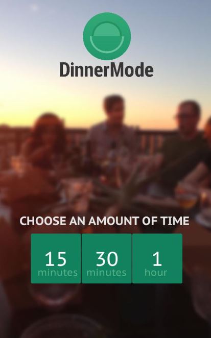 DinnerMode: Stop looking at your smartphone and socialize instead - image
