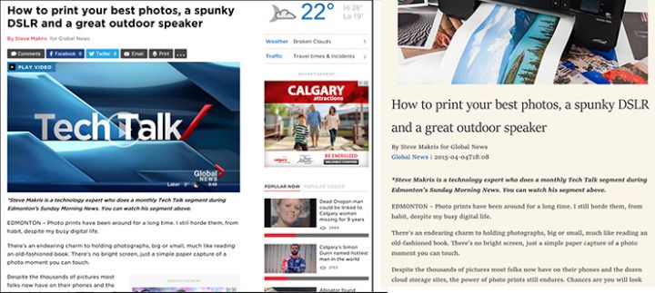 The new Edge web browser can be annotated with highlights using mouse or fingers.