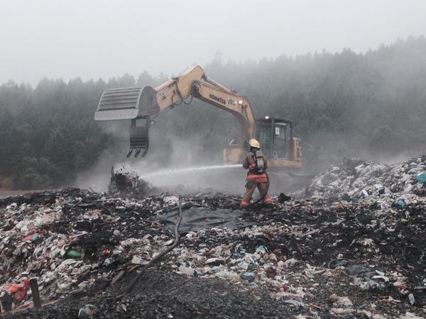 Saanich landfill fire under control - image