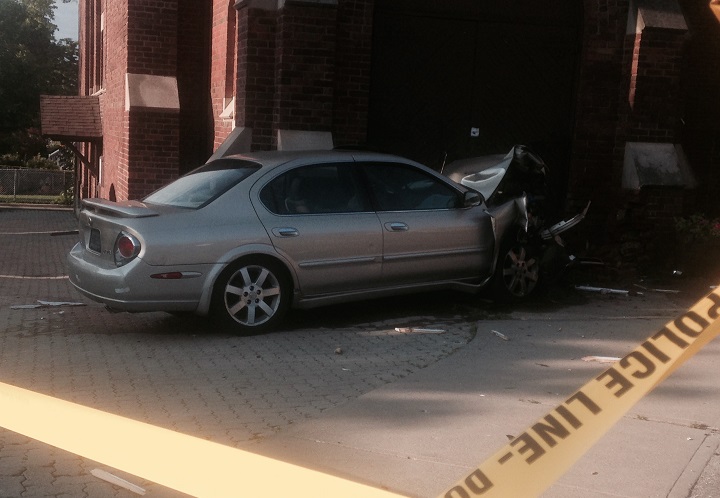 Suspect arrested after car crashes into Toronto church - image