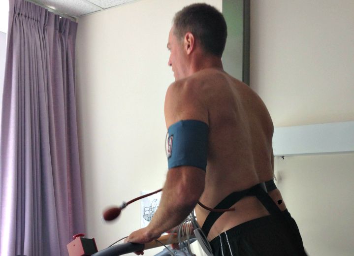 Global BC's Chris Gailus takes part in a UBC heart study.