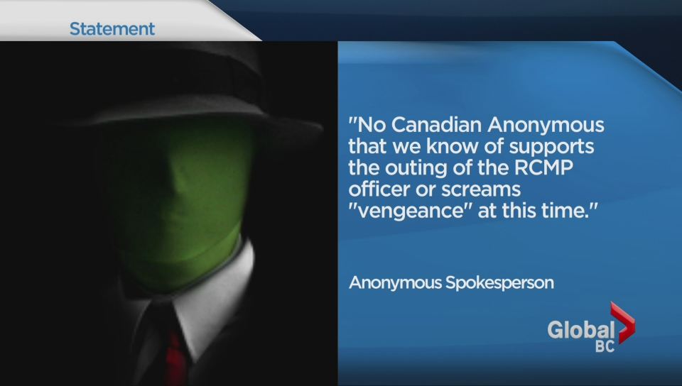 Hacktivist group 'Anonymous' says it's leaking secret documents in retaliation for the RCMP-involved shooting of one of its own.