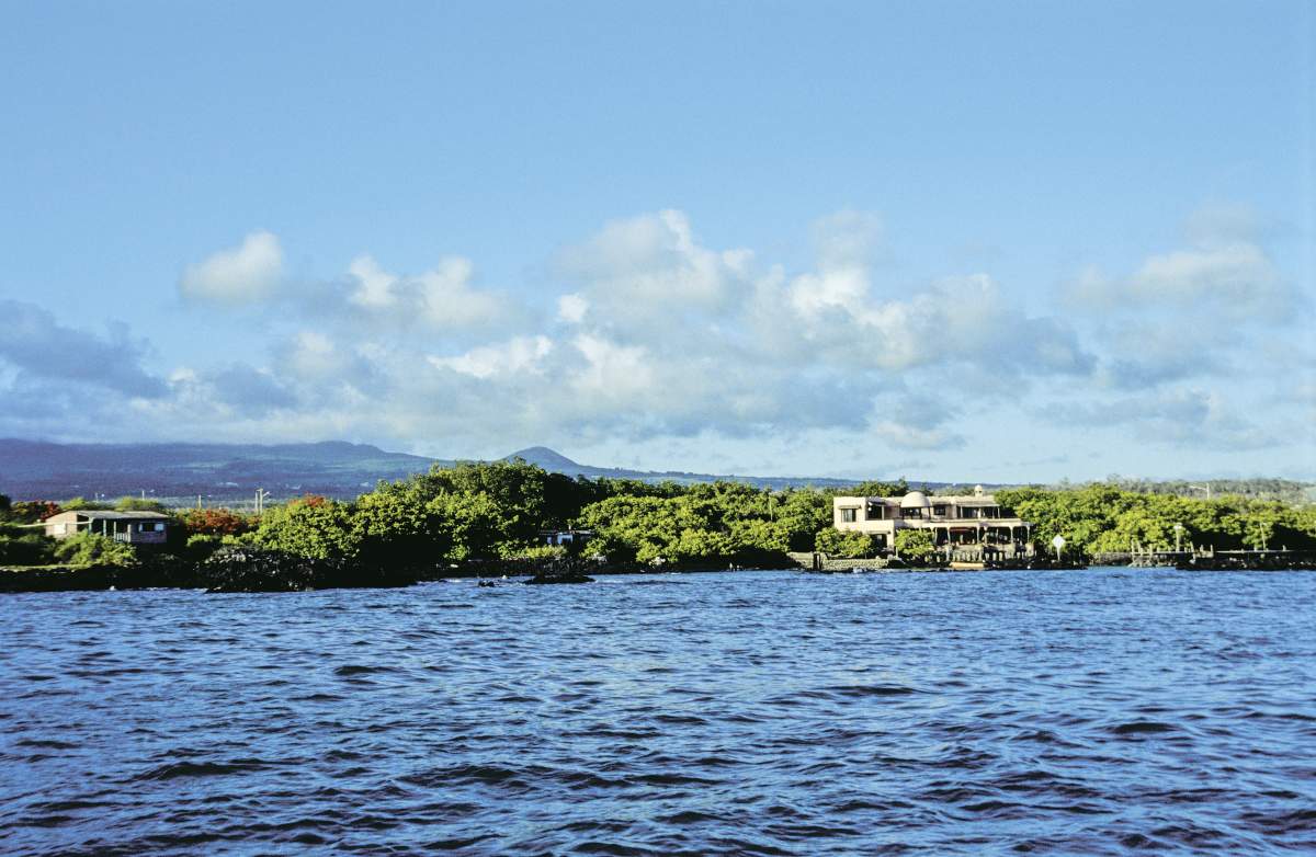 Academy Bay along Santa Cruz Island, Ecuador.