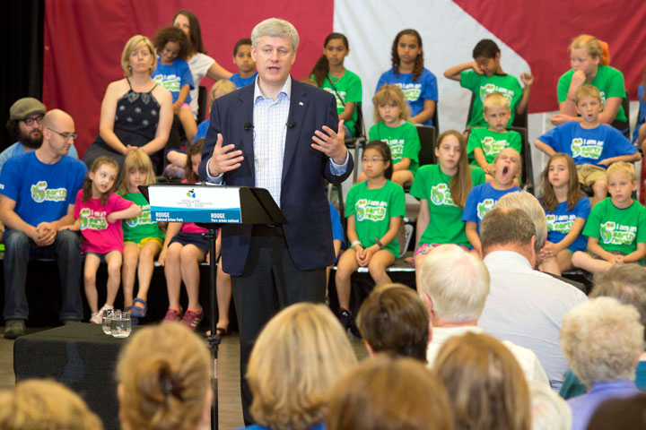 Prime Minister Stephen Harper says the federal government will more than double its initial contribution to Rouge National Urban Park. 