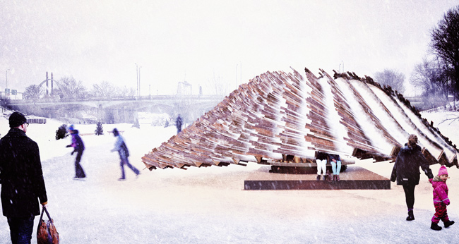 The Hybrid Hut by Rojkind Arquitectos.