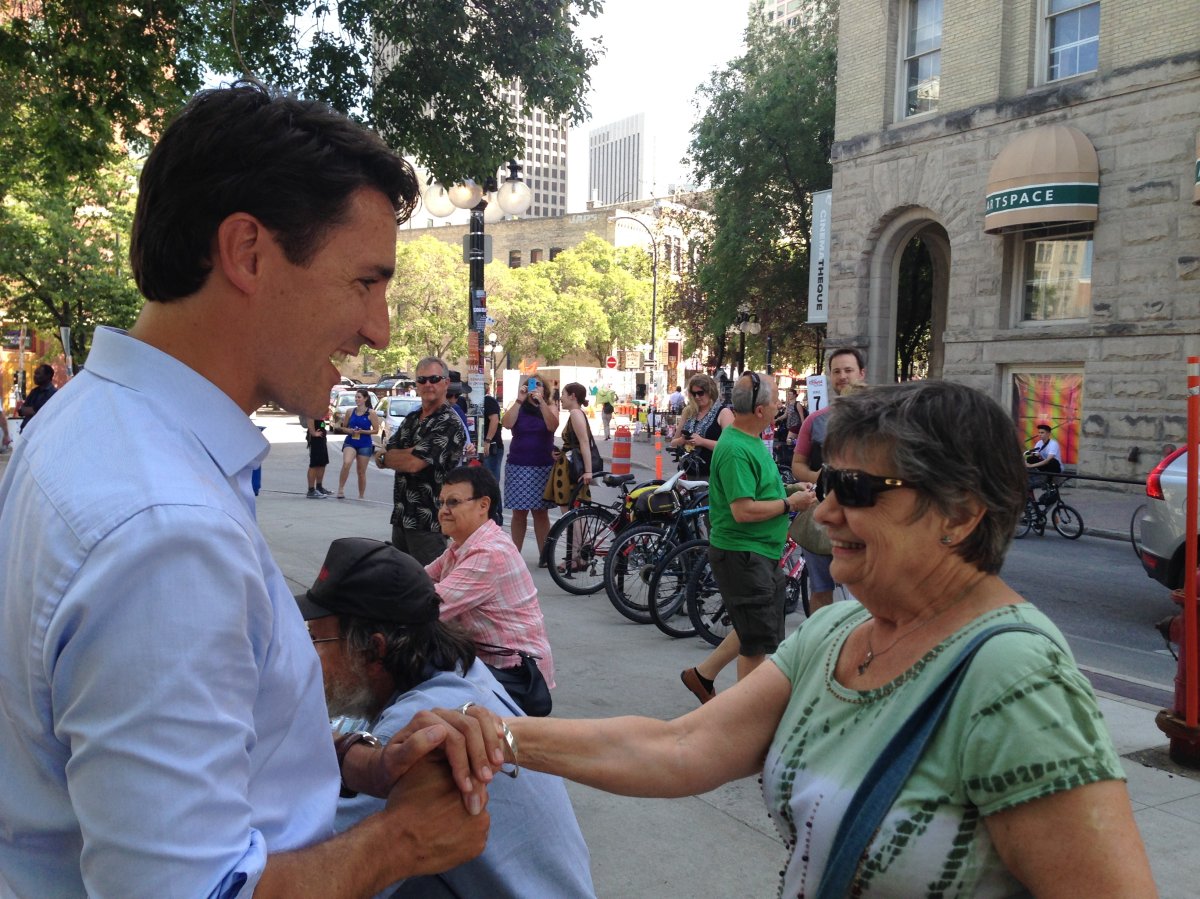 Federal Liberal Leader Justin Trudeau attended one of Winnipeg's biggest festivals Wednesday. He made a stop in the Exchange District at The Winnipeg Fringe Festival.