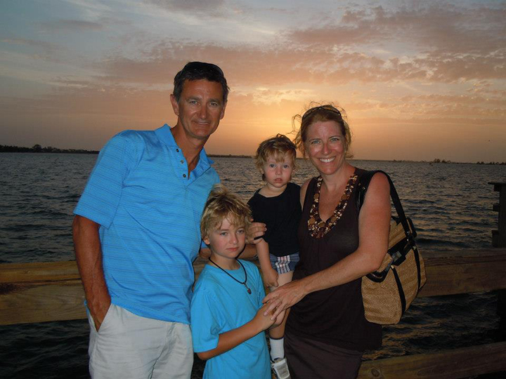 Global Montreal's Jamie Orchard and her family on the beach in Florida.  