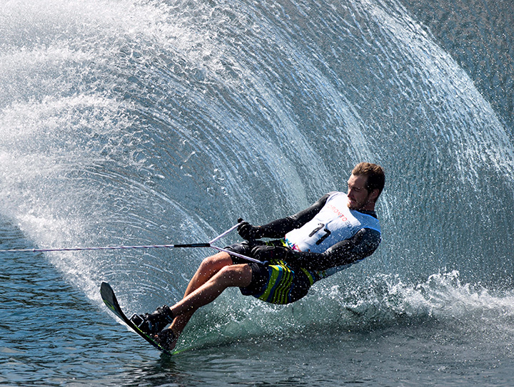 Canada’s Jason McClintock competes in men’s slalom water-ski at the 2015 Pan Am Games in Toronto on Thursday, July 23, 2015.