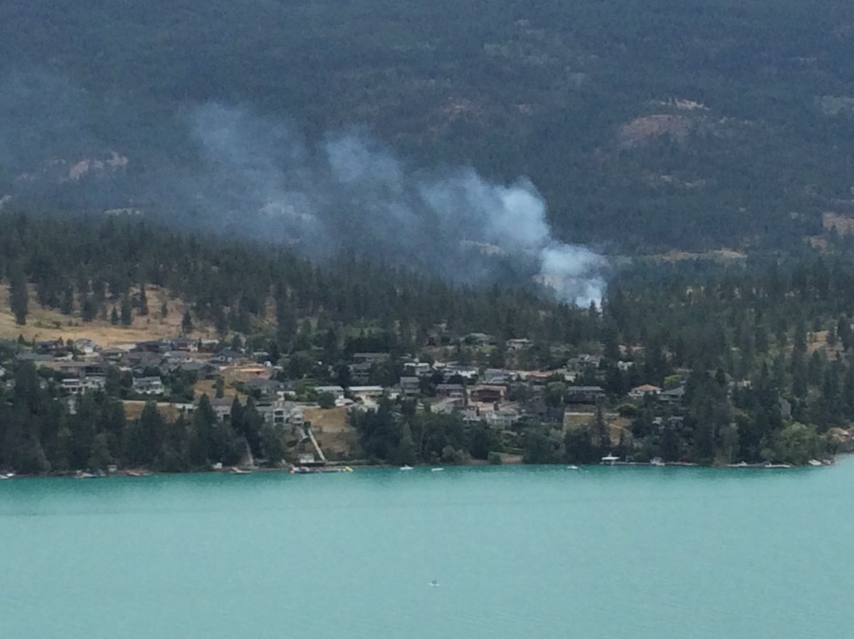 Fire in Kalamalka Lake Provincial Park - image