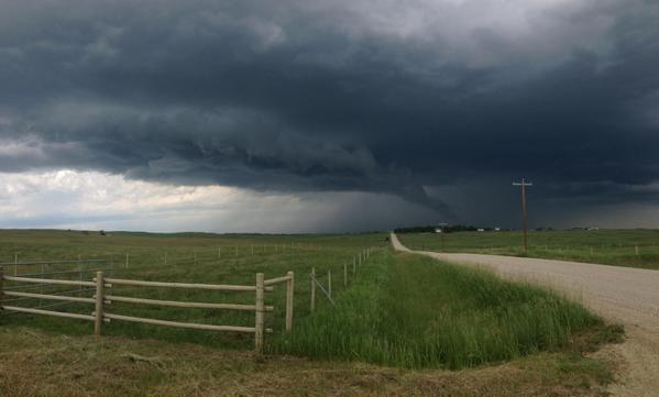 Stampede gets its usual cool down from mother nature with thunderstorm - image